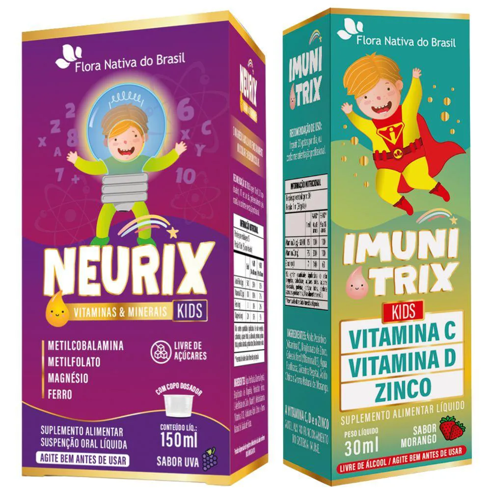 KIT NEURIX + IMUNITRIX - FLORA NATIVA UVA