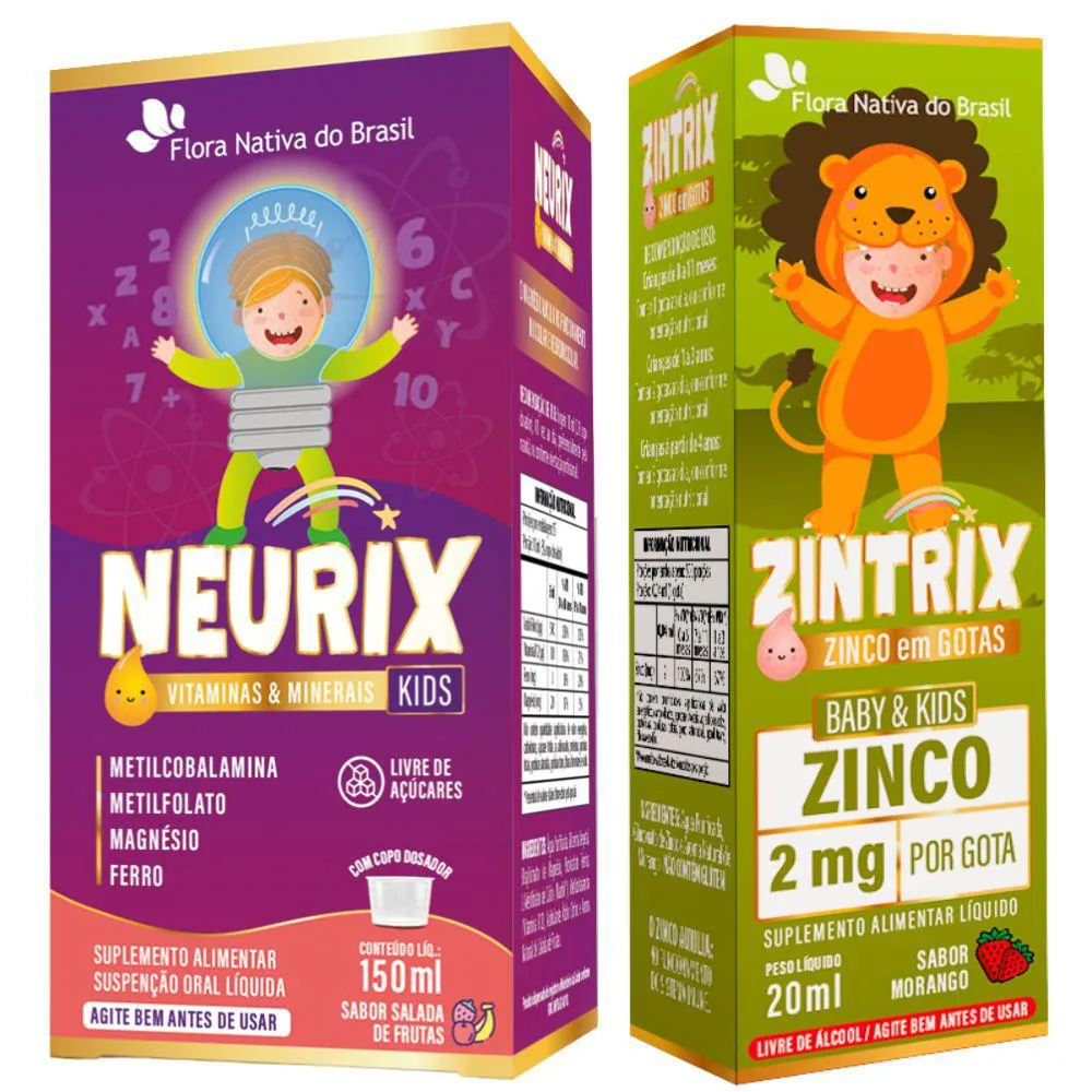 KIT NEURIX + ZINTRIX - FLORA NATIVA Salada DE Frutas
