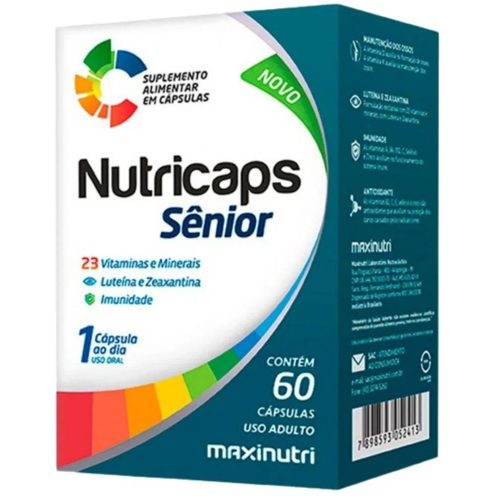 NUTRICAPS SENIOR 60 CáPSULAS - MAXINUTRI
