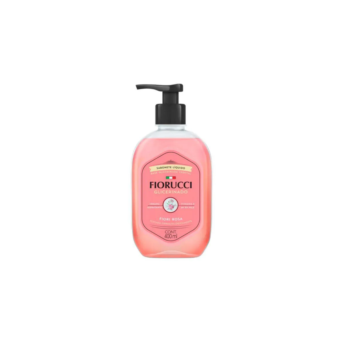 SABONETE LÍQUIDO GLICERINADO FIORI ROSA 400ML FIORUCCI