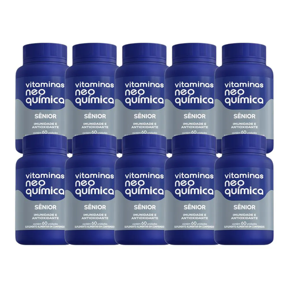 KIT 10X SUPLEMENTO ALIMENTAR SêNIOR 60 CPR - NEO QUIMICA