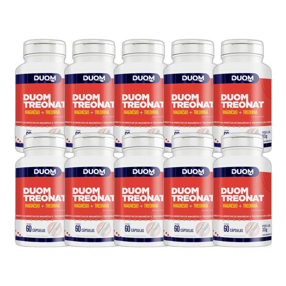 KIT 10X SUPLEMENTO ALIMENTAR TREONAT 60 CPS - DUOM