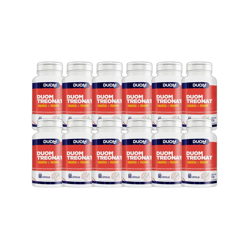 KIT 12X SUPLEMENTO ALIMENTAR TREONAT 60 CPS - DUOM