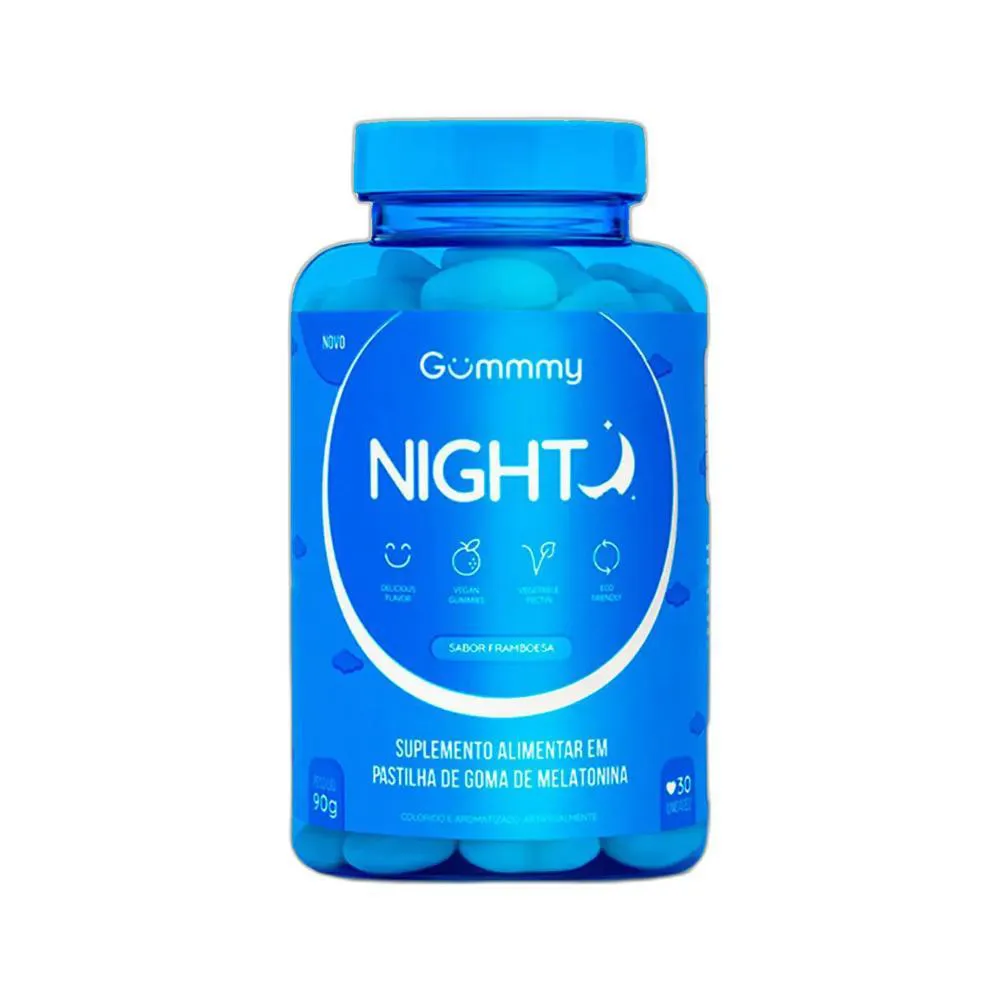 VITAMINA NIGHT 30 PASTILHAS SABOR FRAMBOESA - GUMMMY