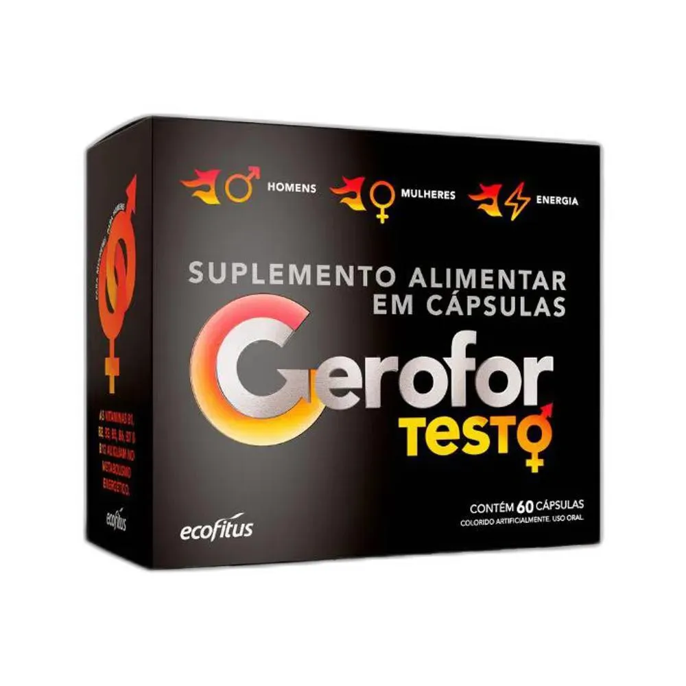 SUPLEMENTO ALIMENTAR GEROFOR TESTO 60 CPS - ECOFITUS