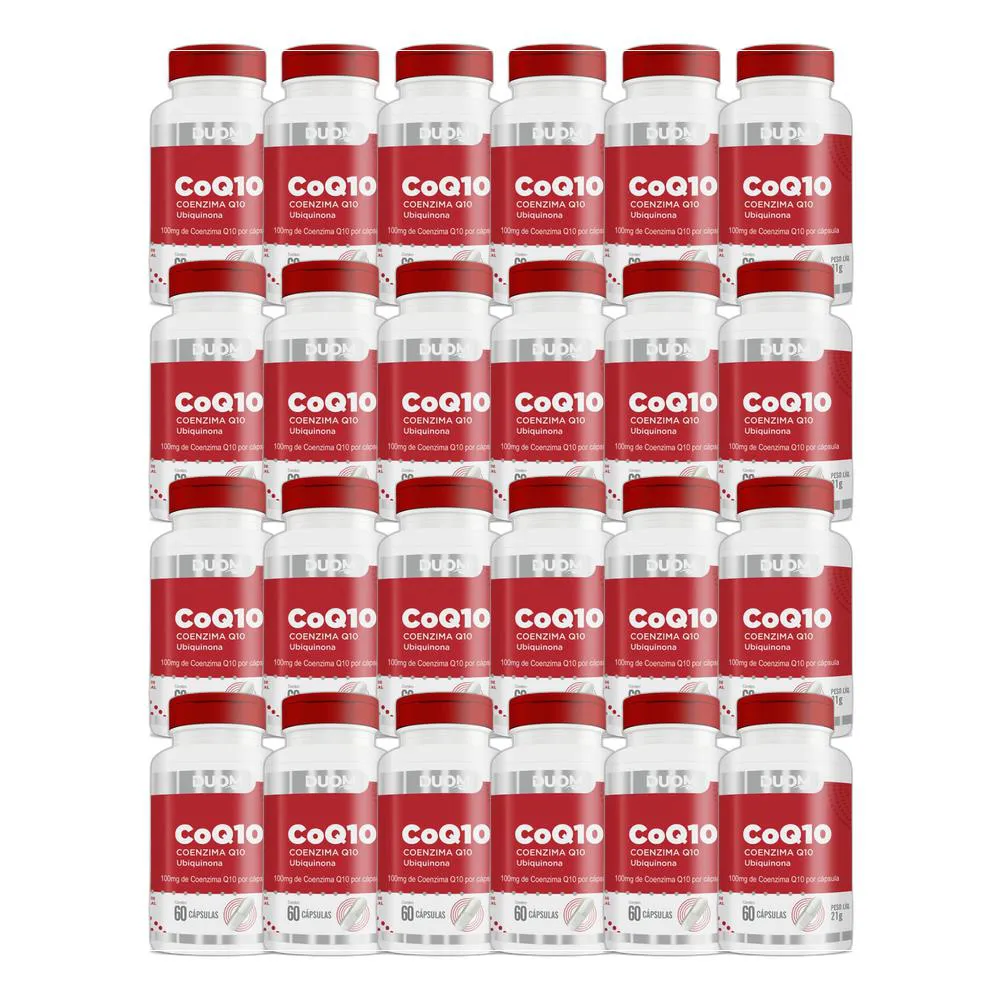 KIT 24X SUPLEMENTO ALIMENTAR COENZIMA Q10 COQ10 60 CPS DUOM