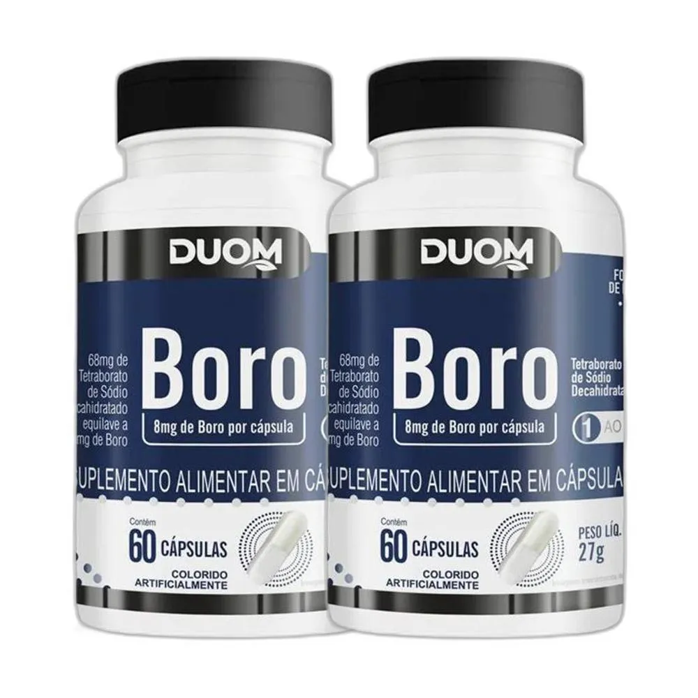 KIT 2X SUPLEMENTO ALIMENTAR BORO 60 CPS - DUOM
