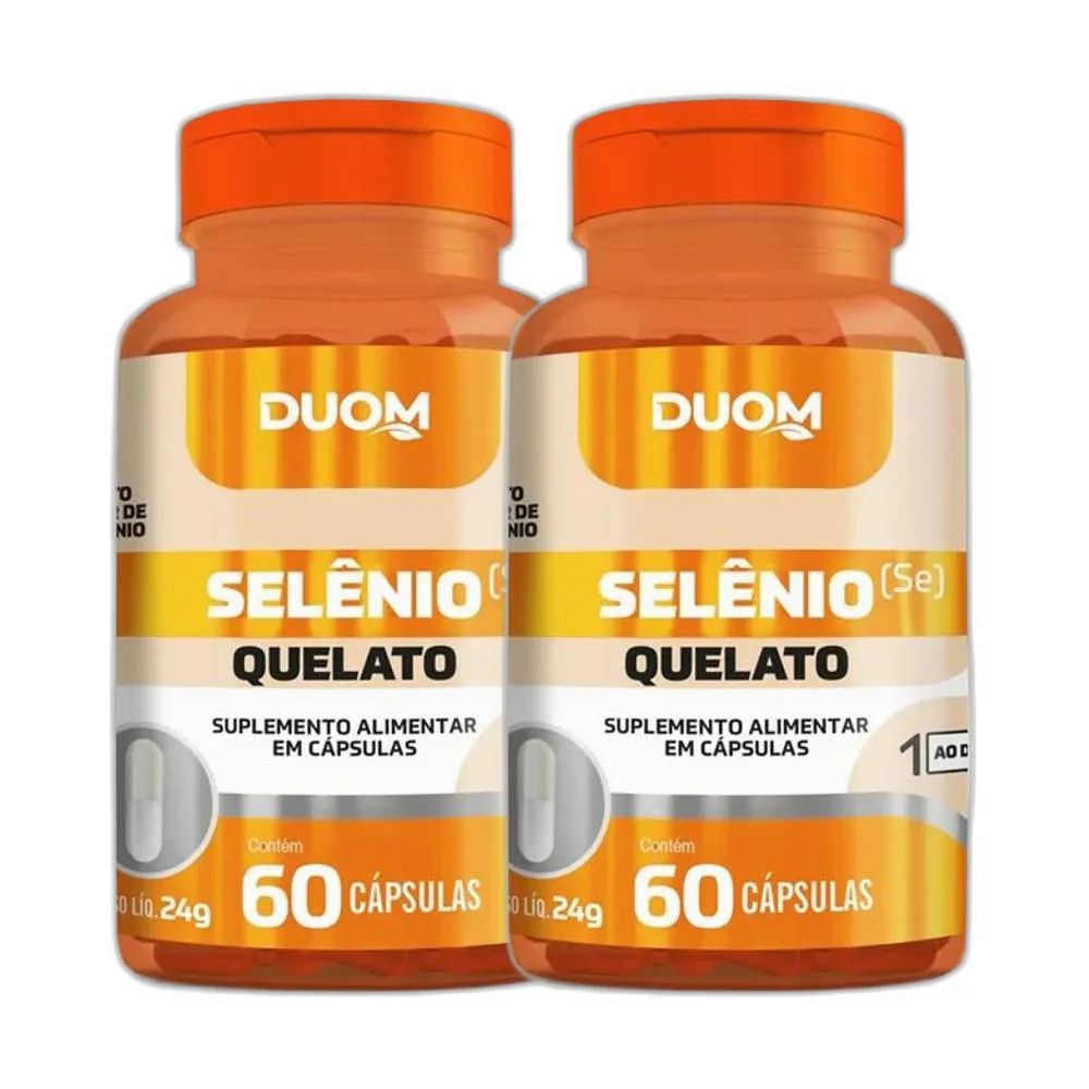 KIT 2X SUPLEMENTO ALIMENTAR SELêNIO 60 CPS - DUOM