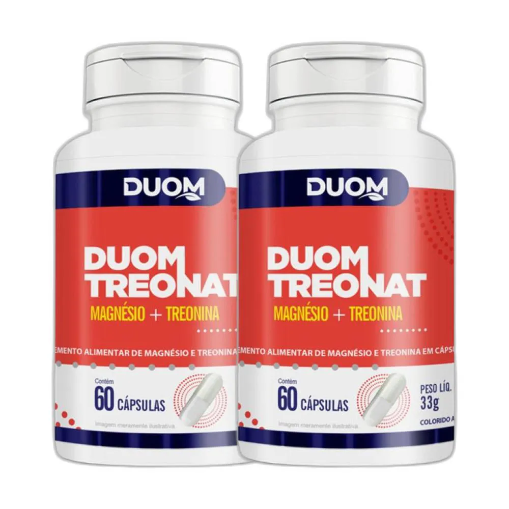 KIT 2X SUPLEMENTO ALIMENTAR TREONAT 60 CPS - DUOM