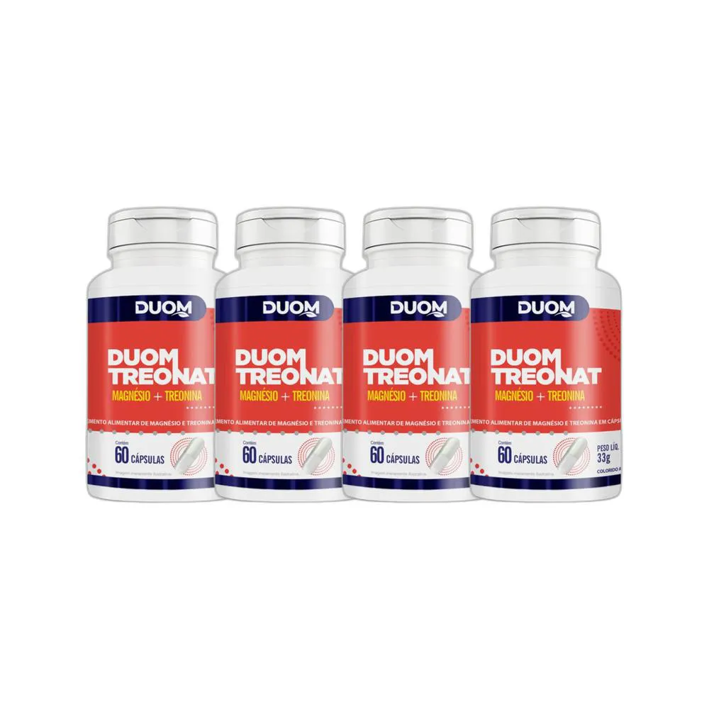 KIT 4X SUPLEMENTO ALIMENTAR TREONAT 60 CPS - DUOM
