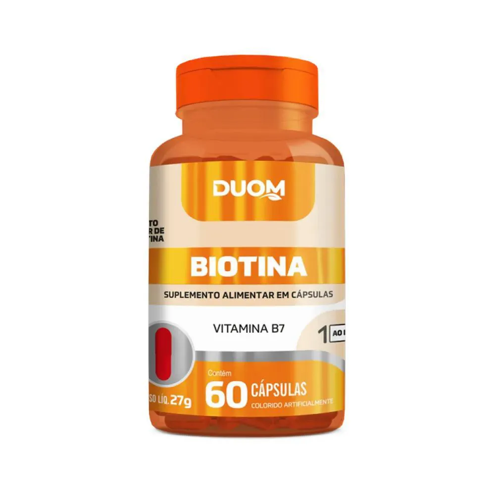 SUPLEMENTO ALIMENTAR BIOTINA 60 CPS - DUOM