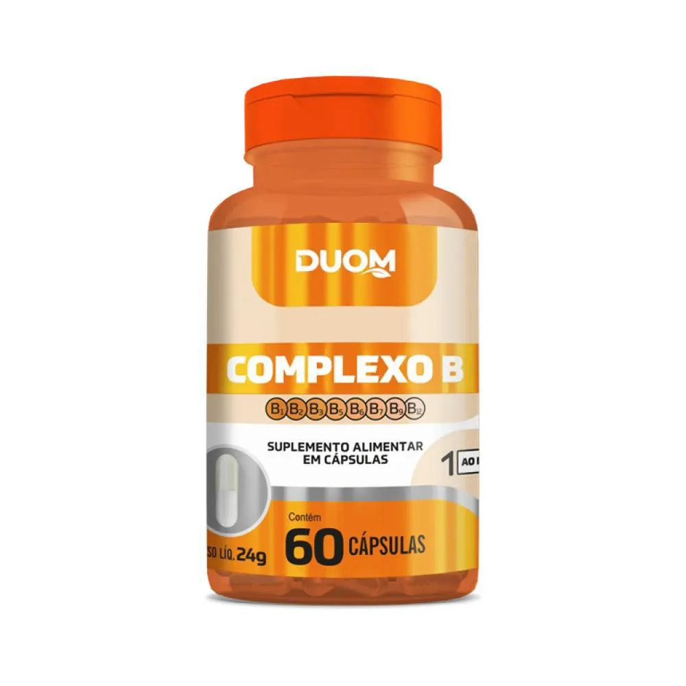 SUPLEMENTO ALIMENTAR COMPLEXO B 60 CPS - DUOM