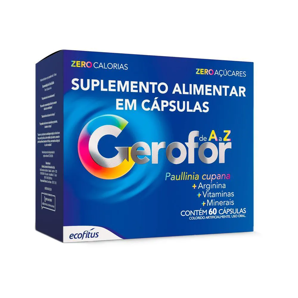 SUPLEMENTO ALIMENTAR GEROFOR  A-Z 60 CPS - ECOFITUS