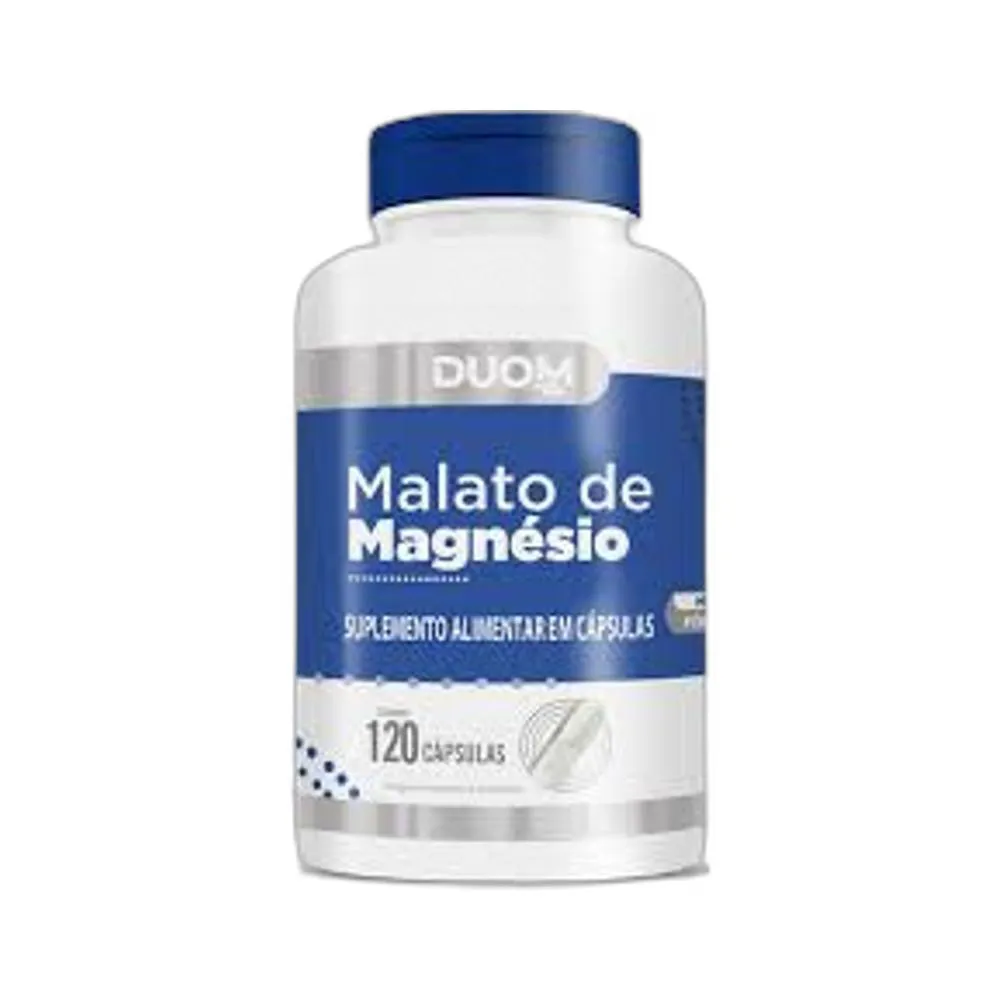 SUPLEMENTO ALIMENTAR MAGNéSIO MALATO 120 CPS - DUOM