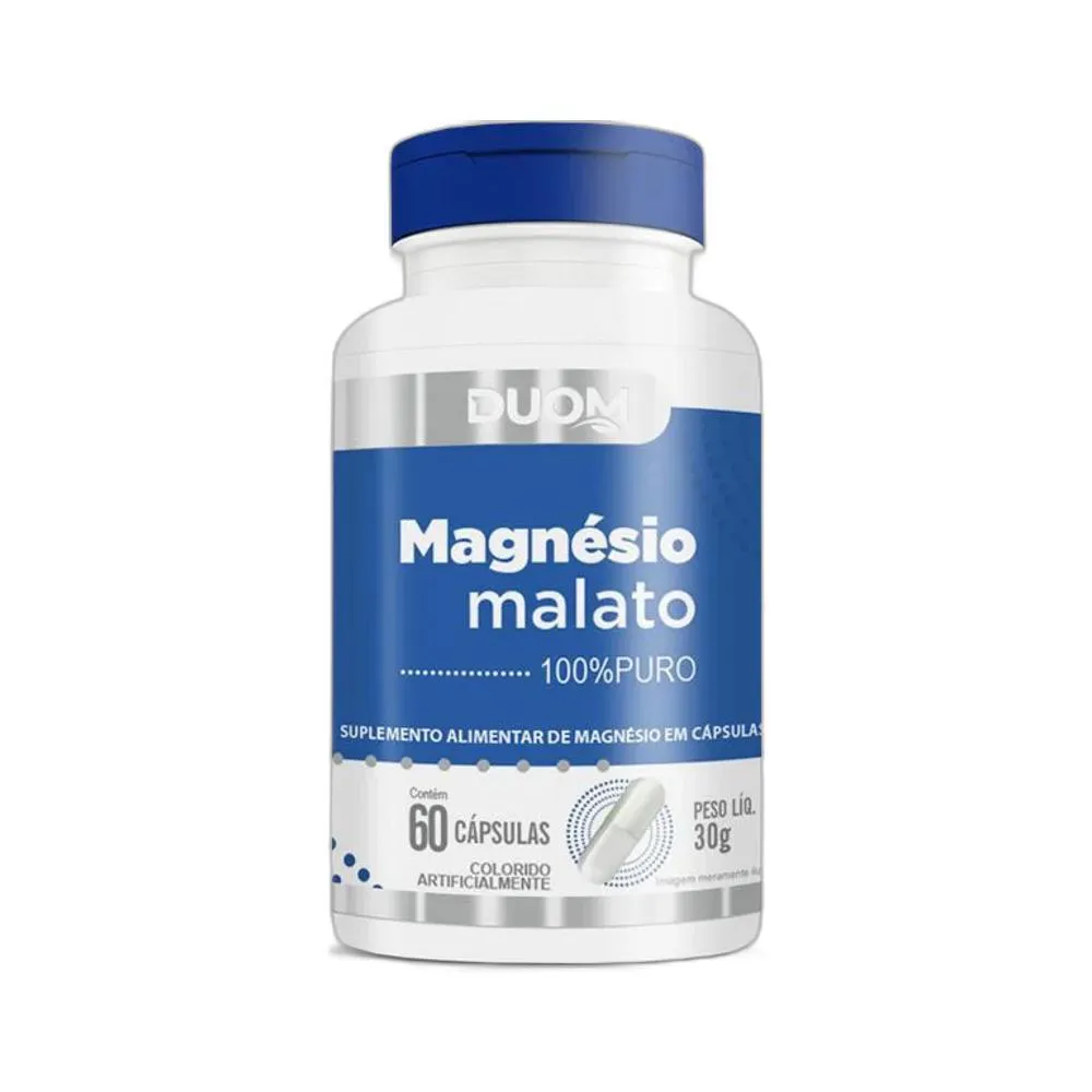 SUPLEMENTO ALIMENTAR MAGNéSIO MALATO 60 CPS - DUOM