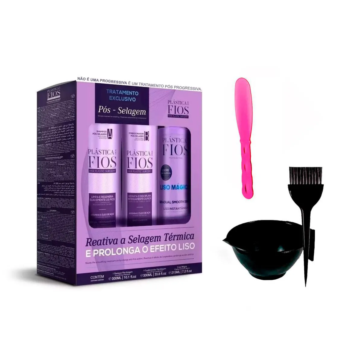 KIT PóS DEFINITIVA CADIVEU ORIGINAL 300ML +CUMBUCA/ESPáTULA