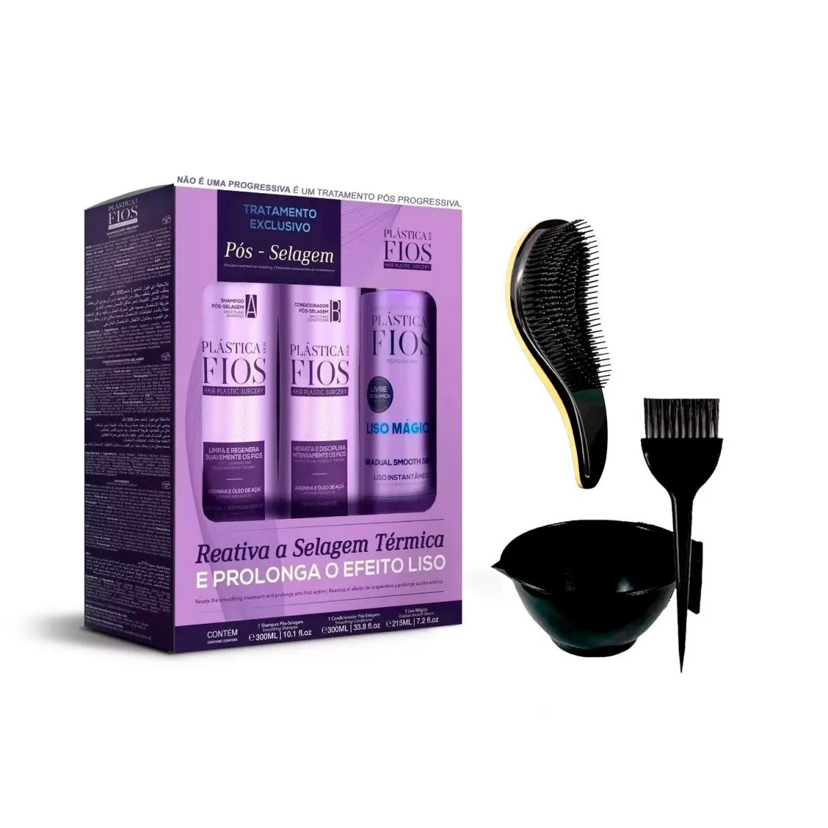 KIT PóS SELAGEM CAPILAR CADIVEU ORIGINAL +CUMBUCA/ESCOVA
