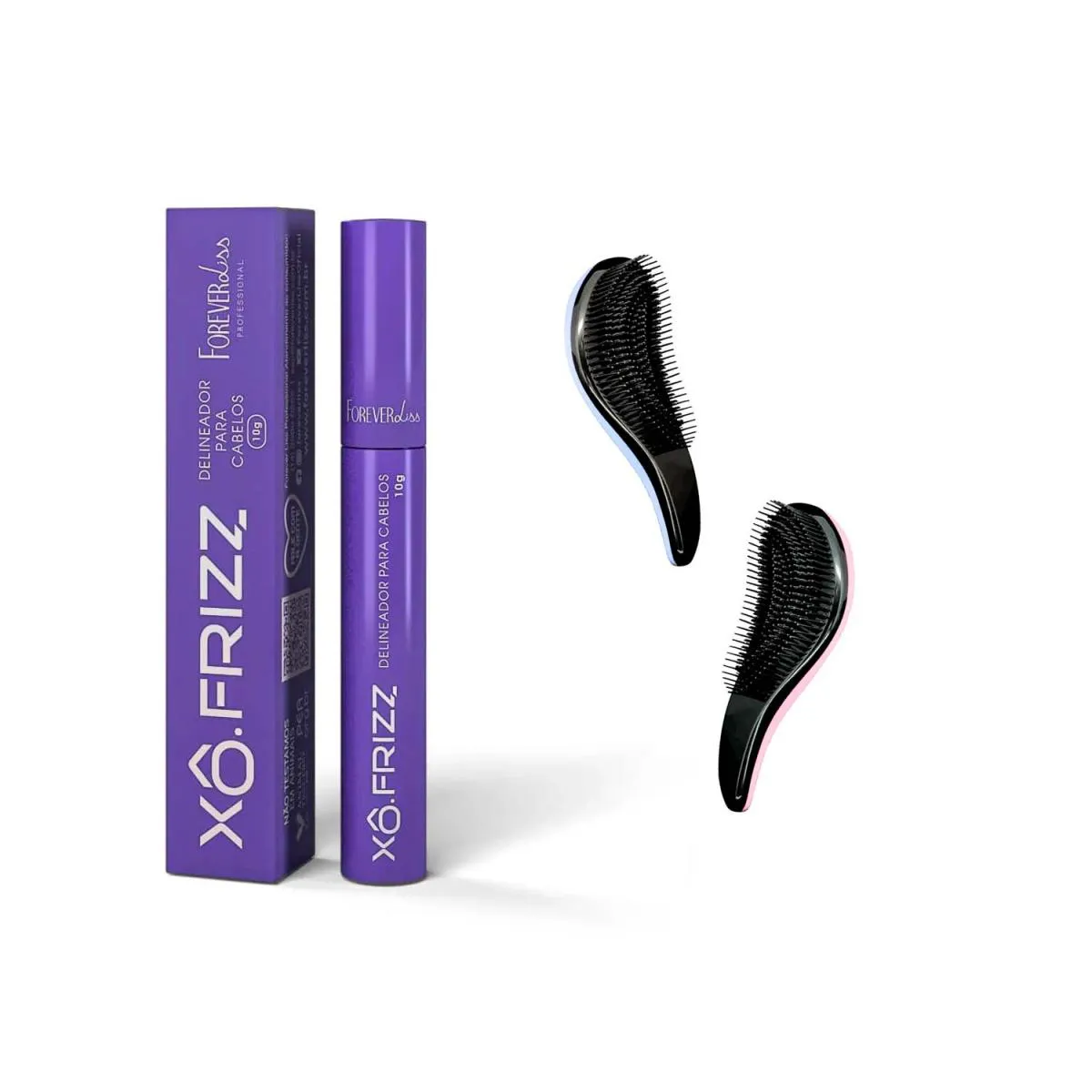 Xô FRIZZ ELIMINA FRIZZ TODO CABELO FOREVER LISS +2 ESCOVAS