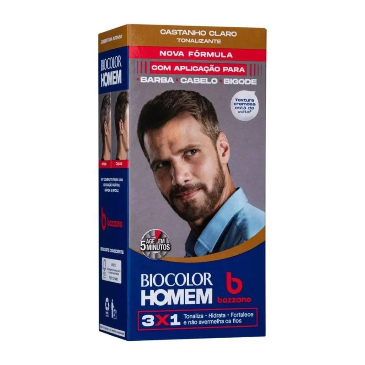 TONALIANTE BIOCOLOR HOMEM CASTANHO CLARO - BOZZANO