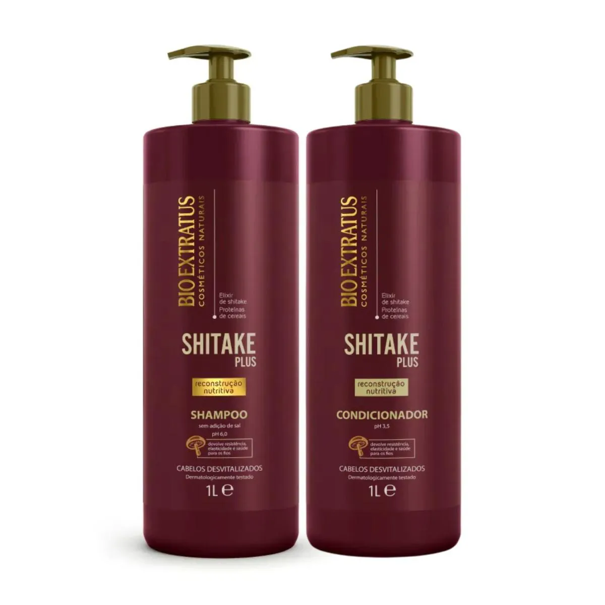 KIT SHAMPOO E COND SHITAKE PLUS 1L – BIO EXTRATUS