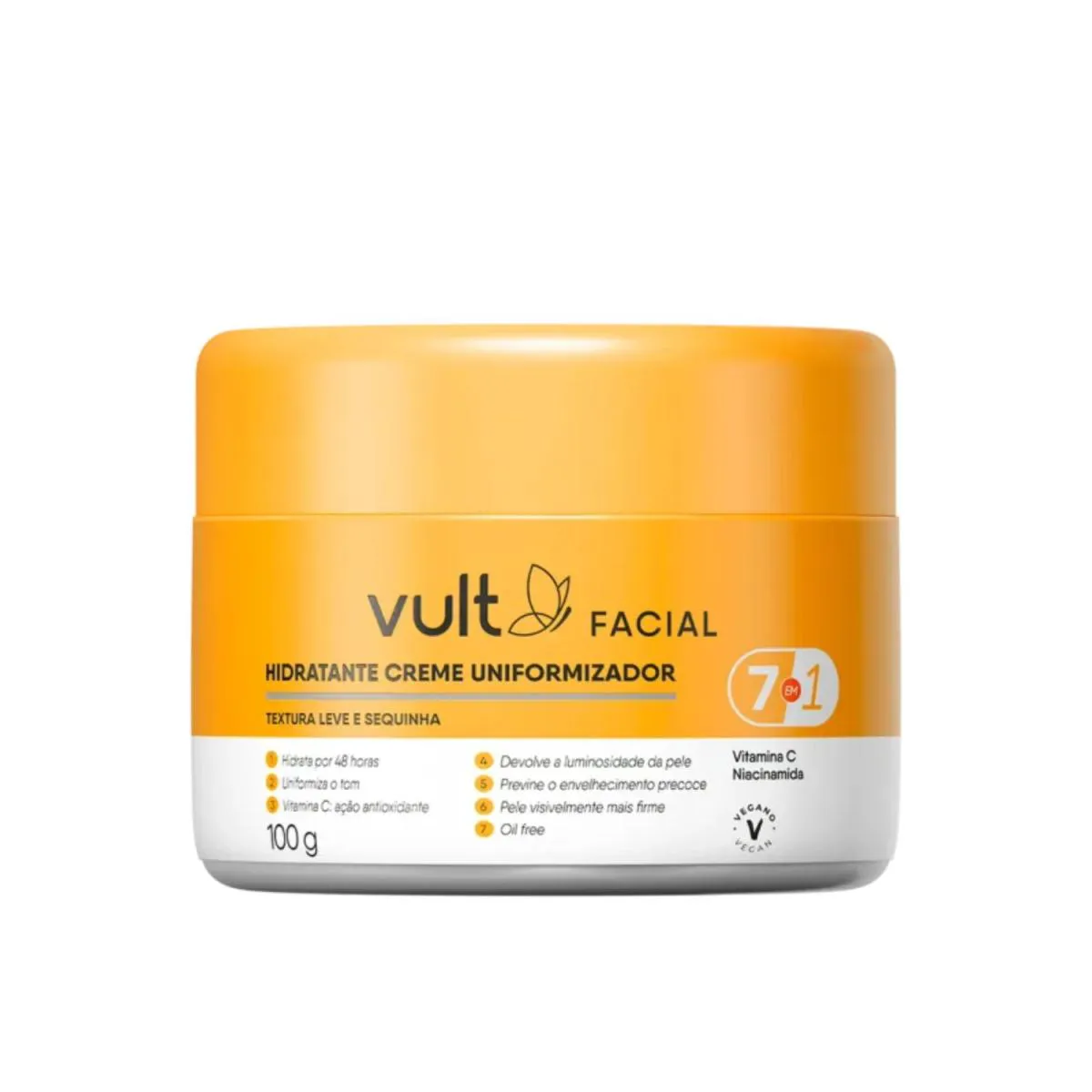 HIDRATANTE FACIAL UNIFORMIZADOR PELE FIRME 100G - VULT