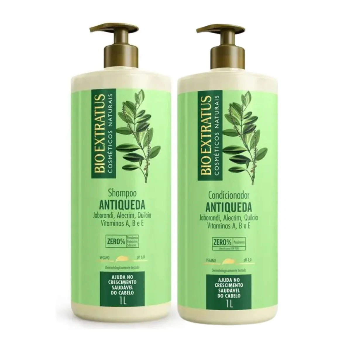 KIT SHAMPOO E COND  ANTIQUEDA JABORANDI 1L - BIO EXTRATUS