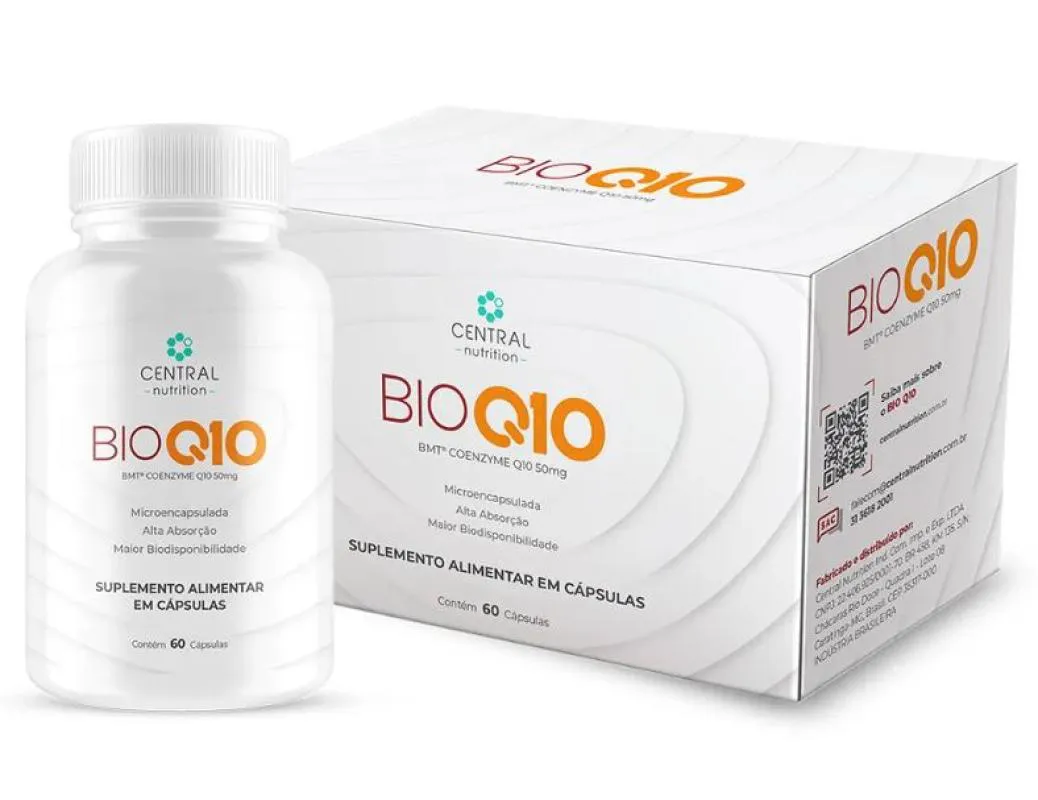 BIOQ10 - COENZIMA Q10 50MG - 60 CAPS - CENTRAL NUTRITION