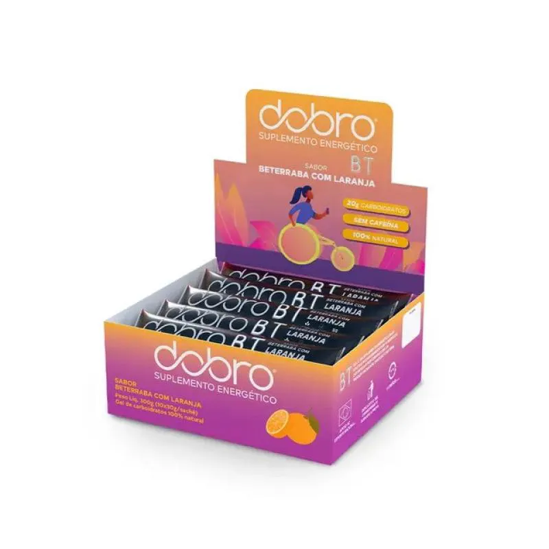 BT GEL DOBRO (DISPLAY 10 SACHêS 30G) - SABOR: BETERRABA COM LARANJA