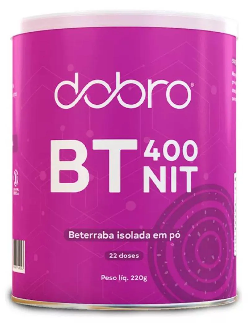 BT NITRATO 400 DOBRO (220G) - SABOR: BETERRABA ISOLADA EM Pó