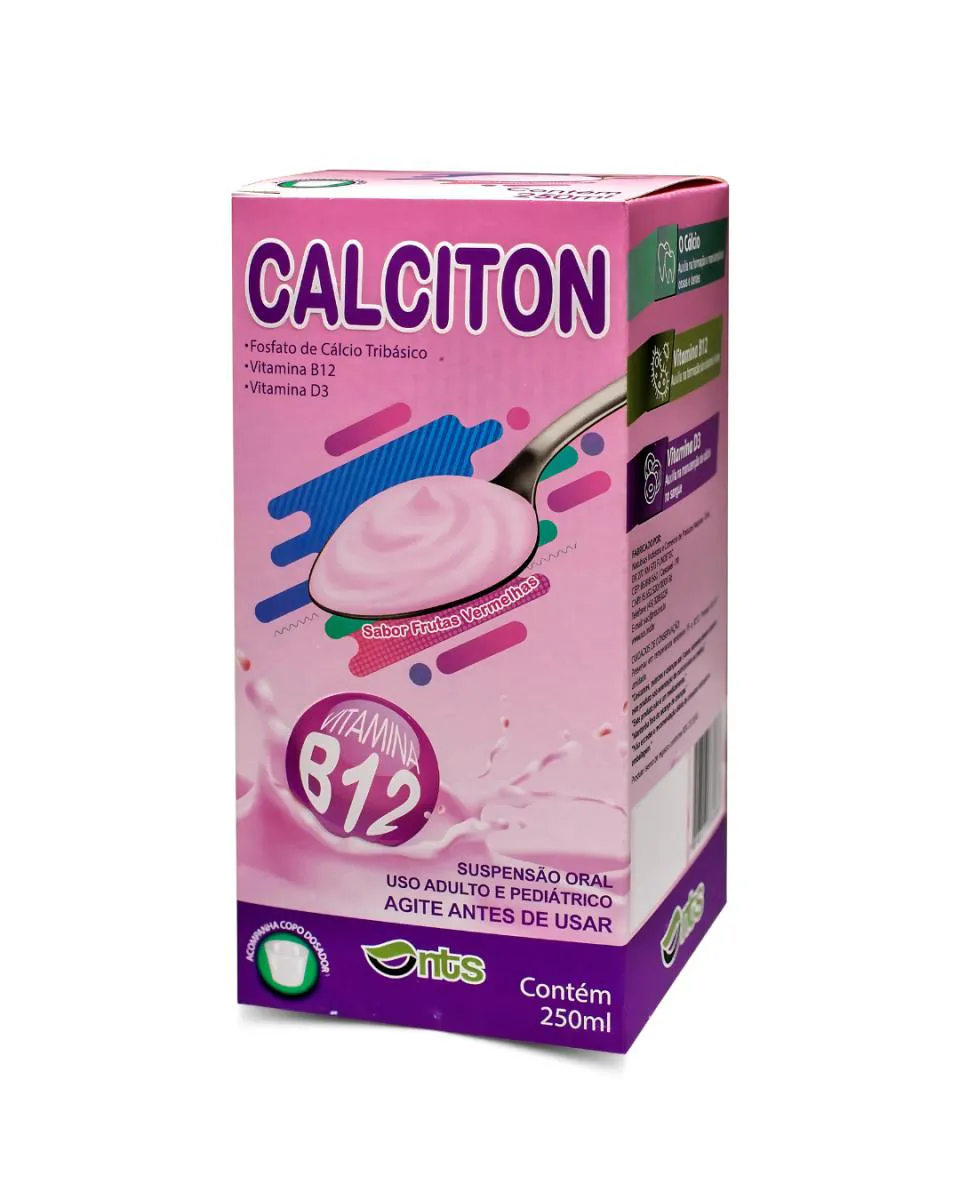 CáLCIO + D3 + B12 CALCITON FRUTAS VERMELHAS 250ML NTS