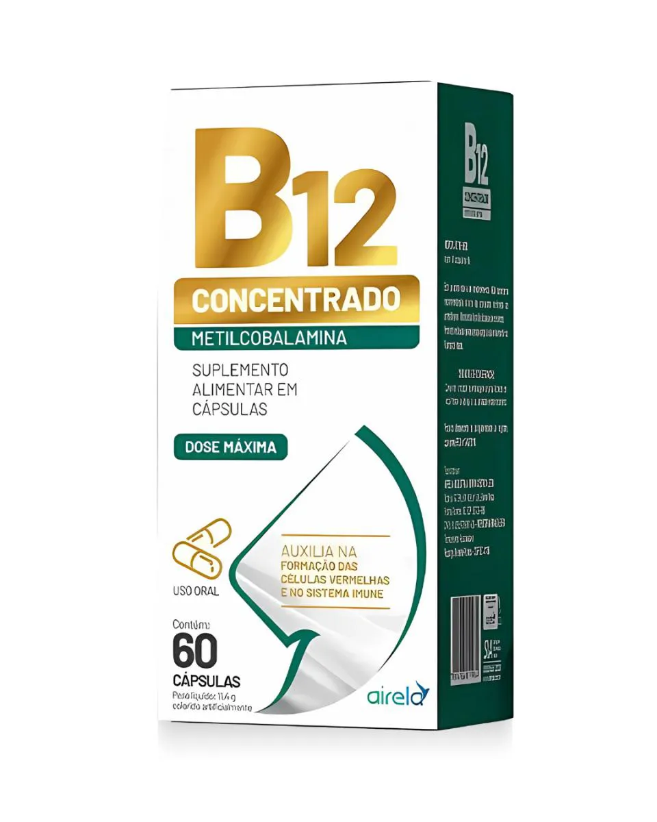 METILCOBALAMINA B12 CONCENTRADO C/60 CáPSULAS AIRELA