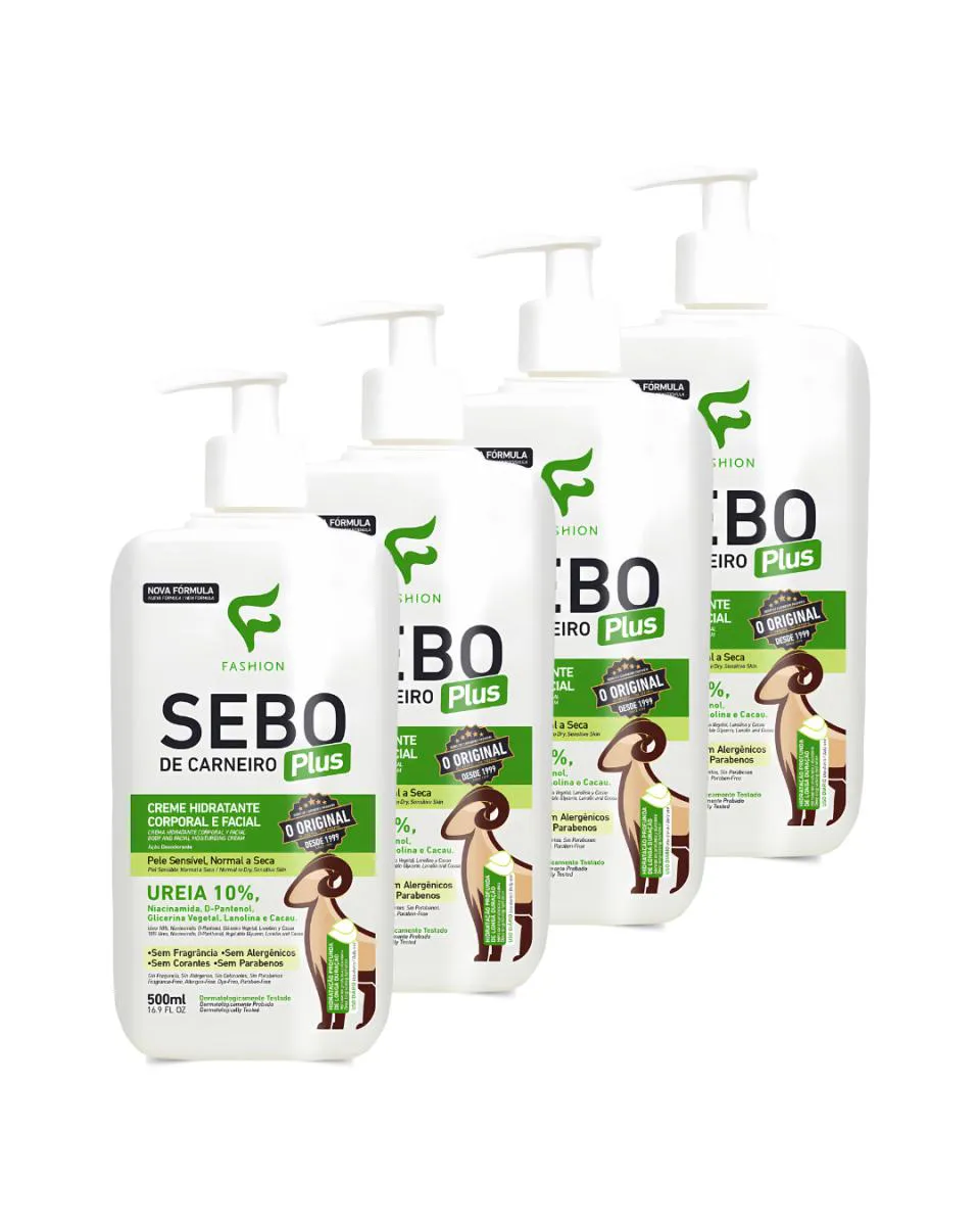 04UN SEBO DE CARNEIRO PLUS 500ML FASHION COSMéTICOS
