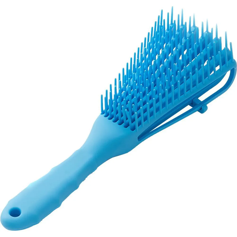 ESCOVA POLVO PARA CABELO CACHEADO AZUL PROFISSIONAL BELEZA
