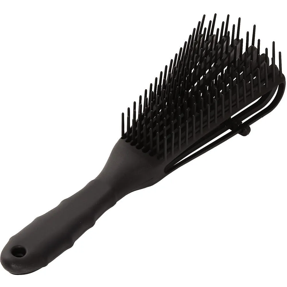 ESCOVA POLVO PARA CABELO CACHEADO PRETA PROFISSIONAL BELEZA