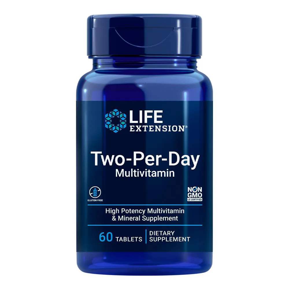 MULTIVITAMINICO TWO-PER-DAY LIFE EXTENSION 60 TABS IMPORTADO