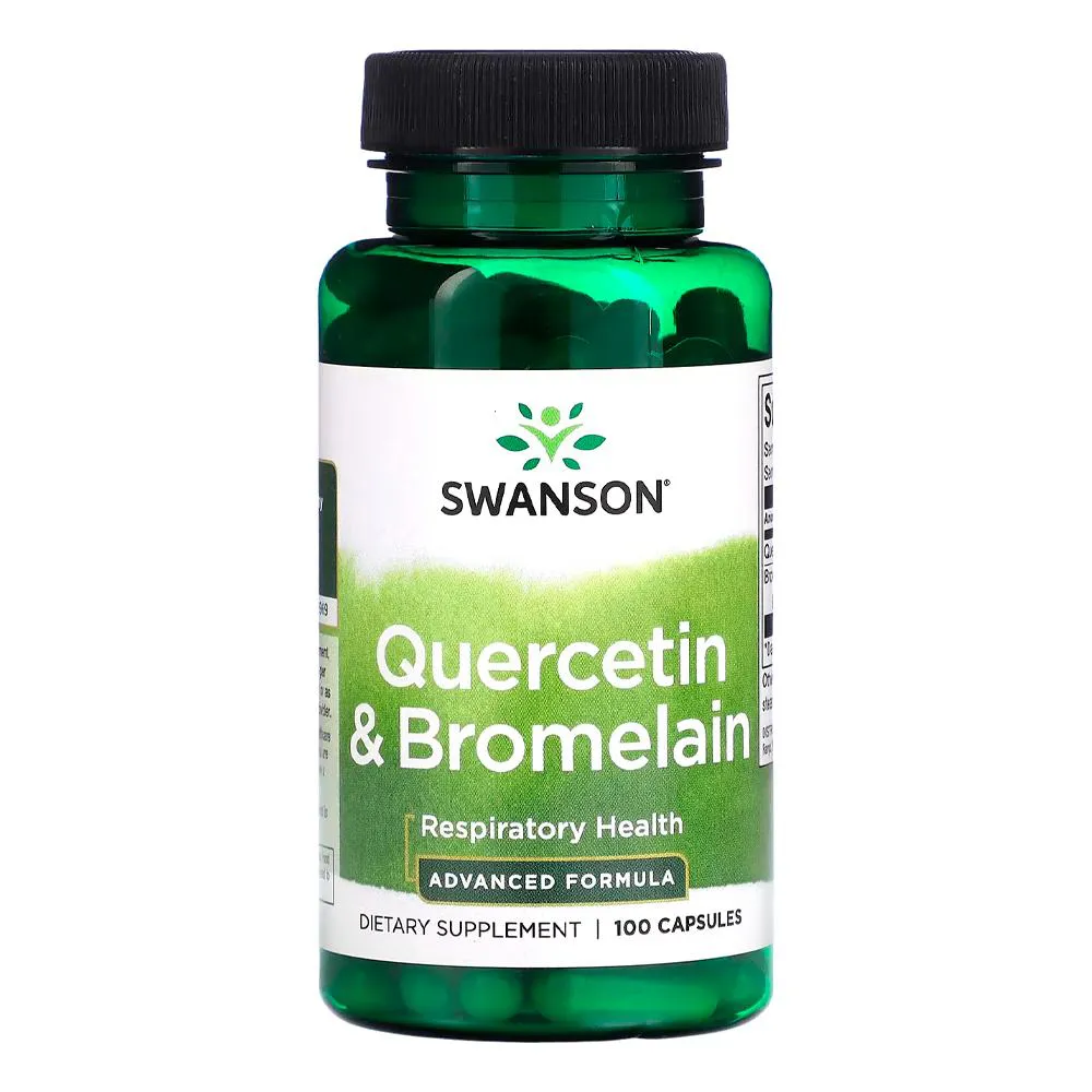 Q.UERCETINA E BROMELAíNA SWANSON 100 CAPSULAS IMPORTADO
