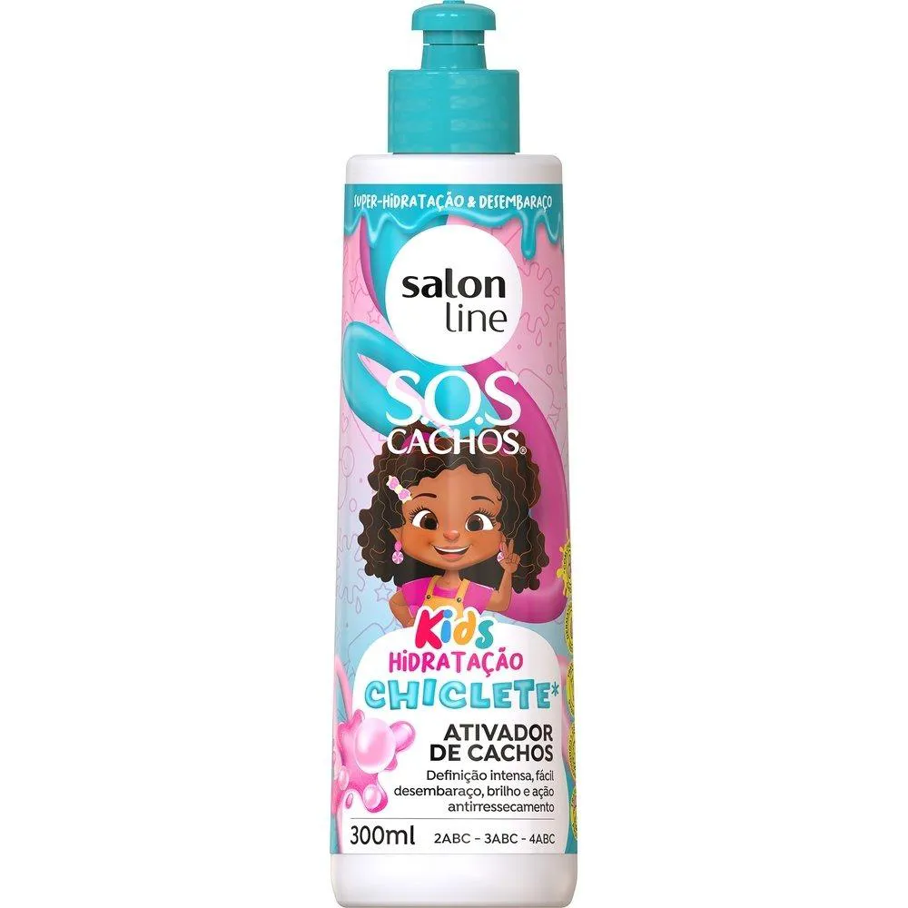 CREME ATIVADOR DE CACHOS SALON LINE SOS CHICLETE KIDS 300ML