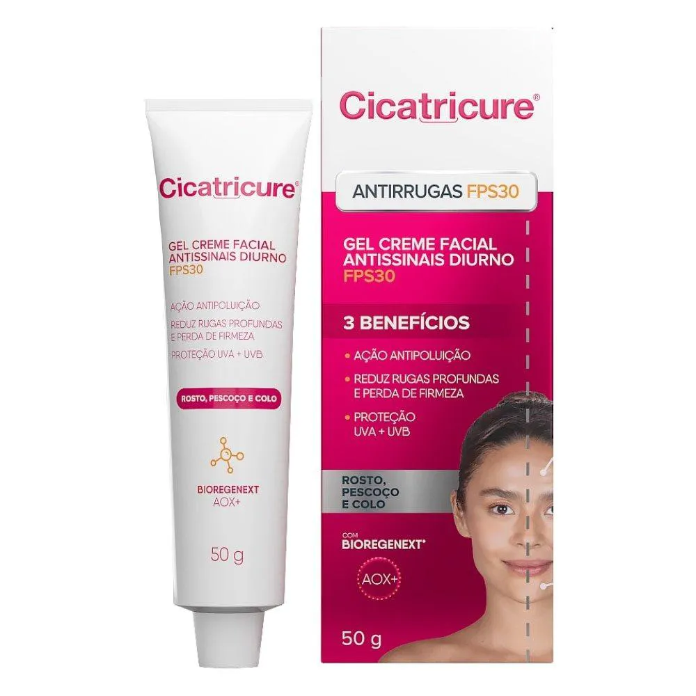 CREME FACIAL CICATRICURE DIURNO FPS30 50G