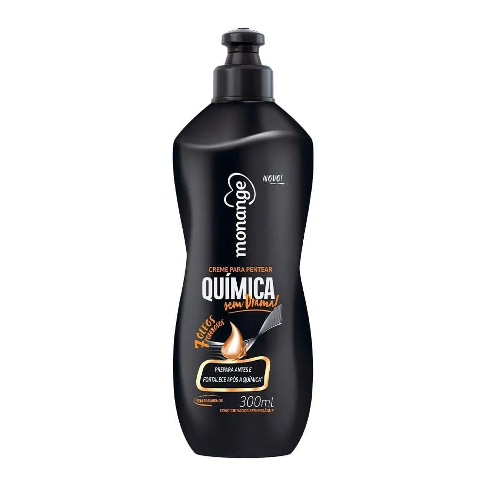 CREME PARA PENTEAR MONANGE QUIMICA SEM DRAMA 300ML