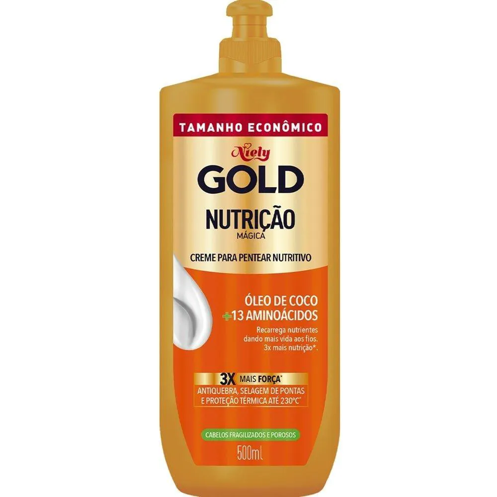 CREME PARA PENTEAR NIELY GOLD NUTRIçãO MáGICA 500G