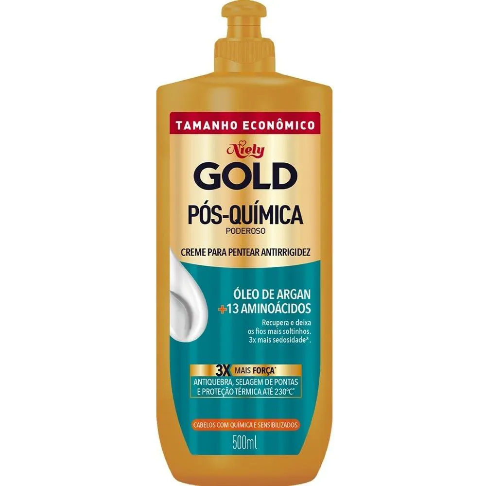 CREME PARA PENTEAR NIELY GOLD PóS QUíMICA PODEROSO 500ML
