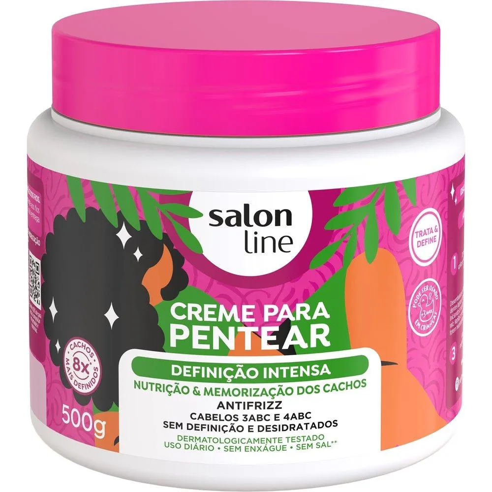 CREME PARA PENTEAR SALON LINE DEFINIçãO INTENSA 500G