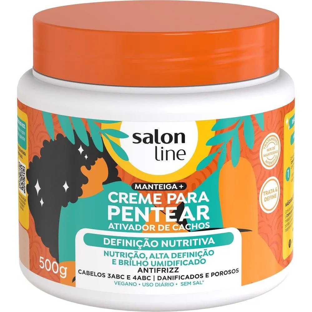 CREME PARA PENTEAR SALON LINE ATIVADOR DEFINIçãO NUTRITIVA 500G