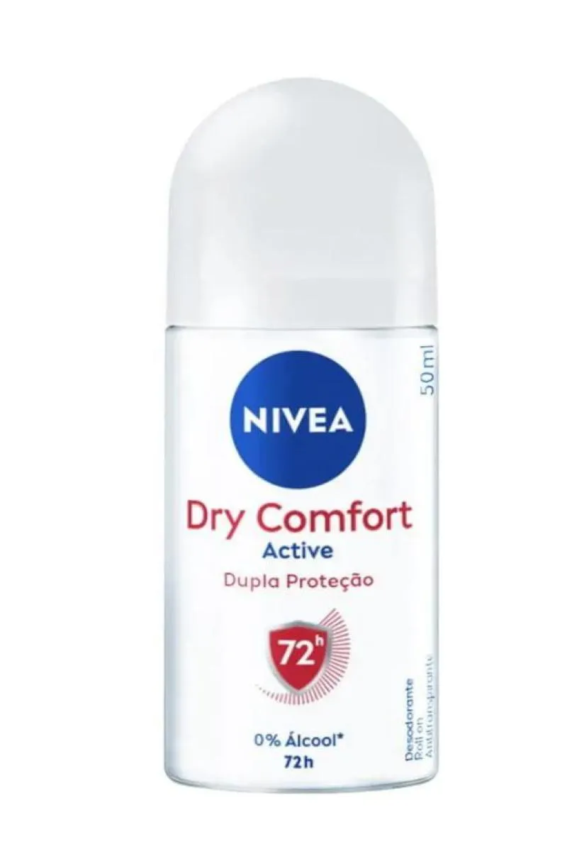 DESODORANTE NIVEA ROLL ON FEMININO DRY COMFORT PLUS 50ML