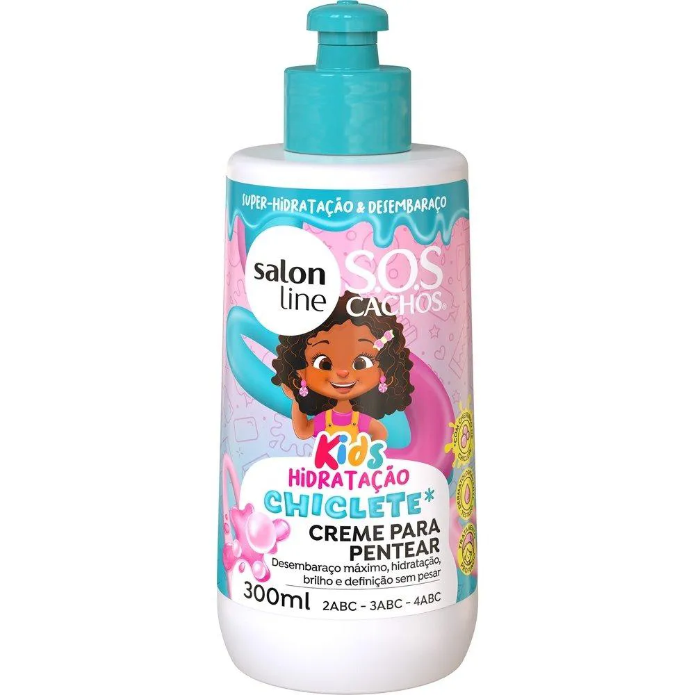CREME PARA PENTEAR SALON LINE SOS CHICLETE KIDS 300ML