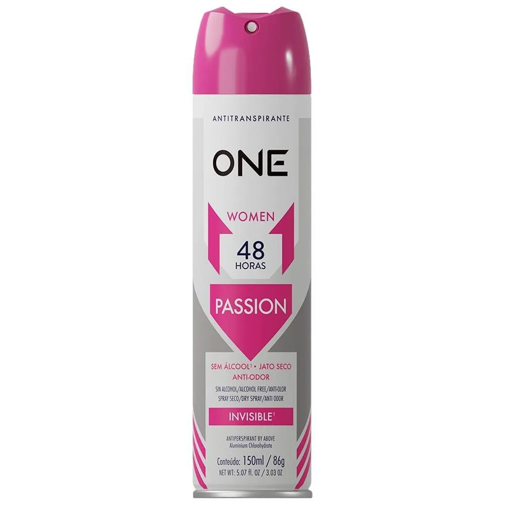 DESODORANTE ABOVE ONE BY AEROSSOL WOMAN PASSION 150ML