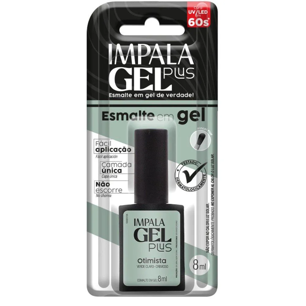 ESMALTE IMPALA GEL PLUS CREMOSO OTIMISTA BLISTER 8ML