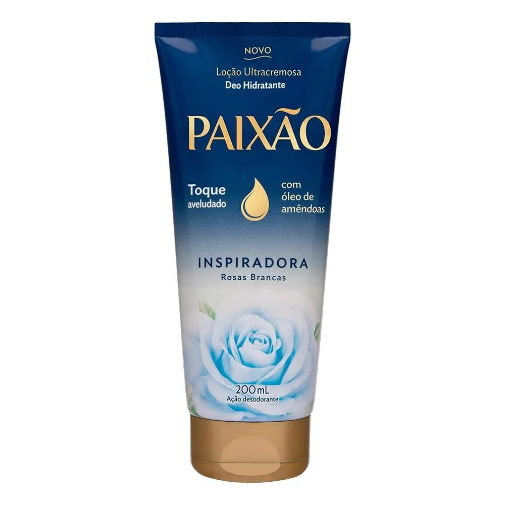 HIDRATANTE PAIXãO LOçãO ULTRACREMOSA INSPIRADORA ROSAS BRANCAS 200ML
