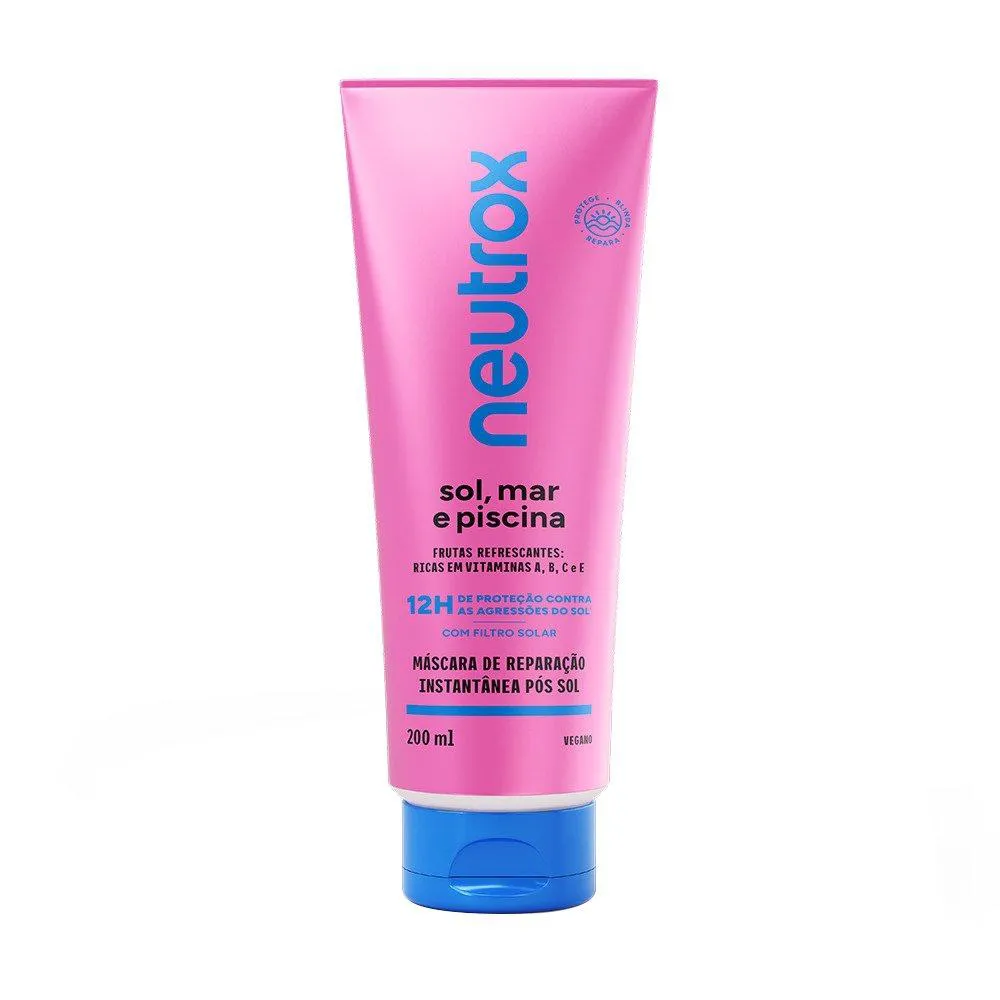MáSCARA DE REPARAçãO NEUTROX INSTANTANEA SOL, MAR E PISCINA 200ML
