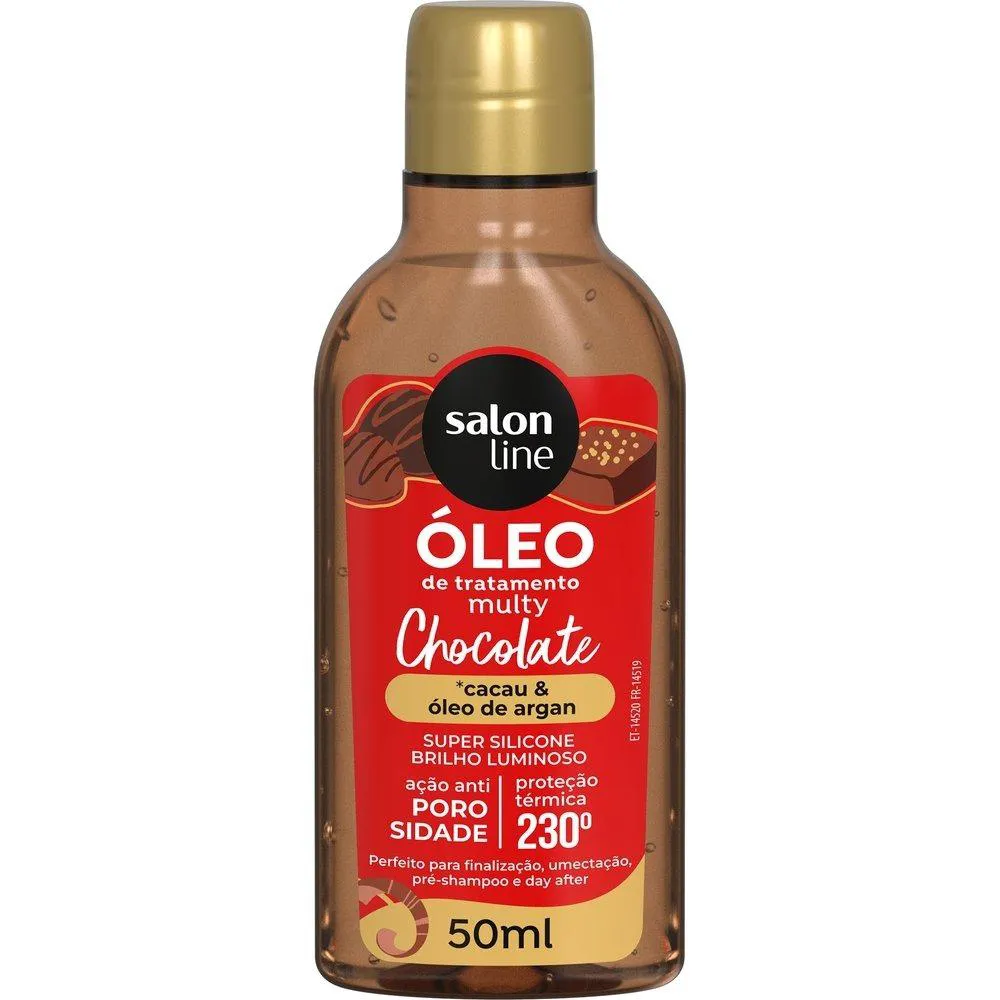 ÓLEOS SALON LINE CACHOS DOS SONHOS MULTY IRRESTíVEL CHOCOLATE 50ML